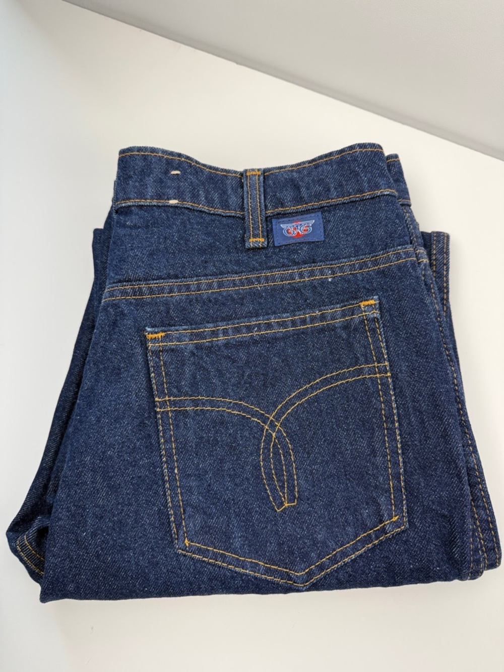 Dead StockGWG Classic Dark Blue Men's   Jeans with Contrast Stitching